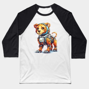 Cartoon lion robots. T-Shirt, Sticker. Baseball T-Shirt